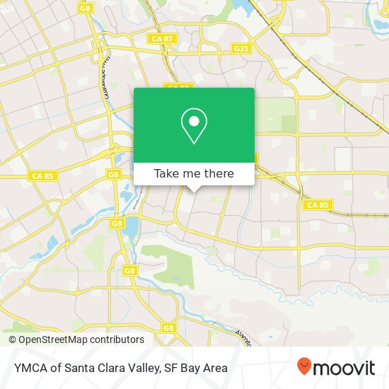 YMCA of Santa Clara Valley map