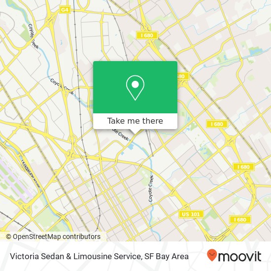 Mapa de Victoria Sedan & Limousine Service