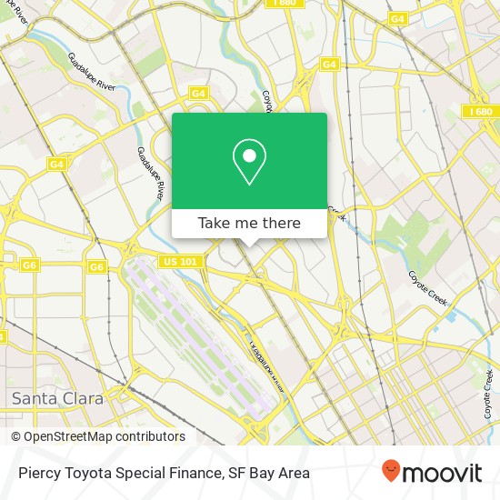 Mapa de Piercy Toyota Special Finance