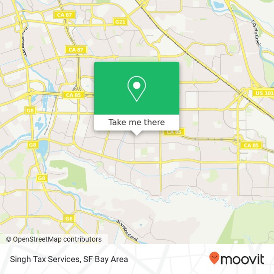 Mapa de Singh Tax Services