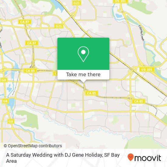 A Saturday Wedding with DJ Gene Holiday map