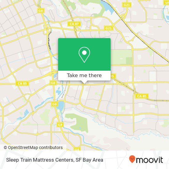 Sleep Train Mattress Centers map