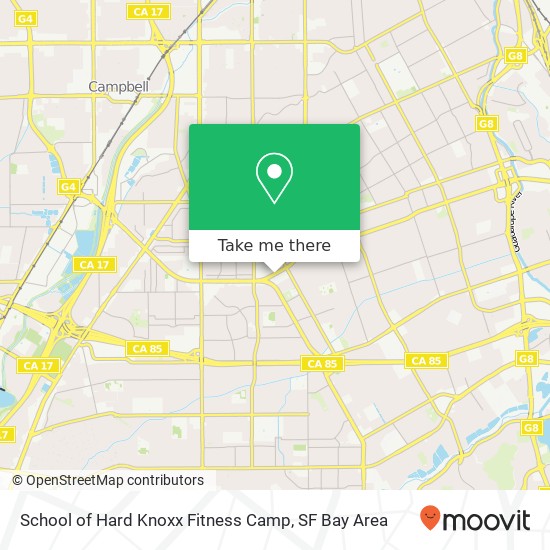 Mapa de School of Hard Knoxx Fitness Camp