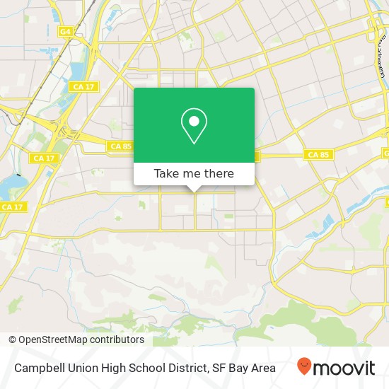 Mapa de Campbell Union High School District