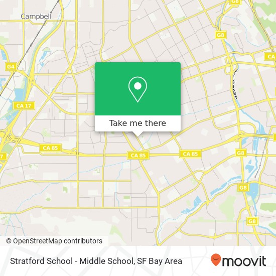 Mapa de Stratford School - Middle School