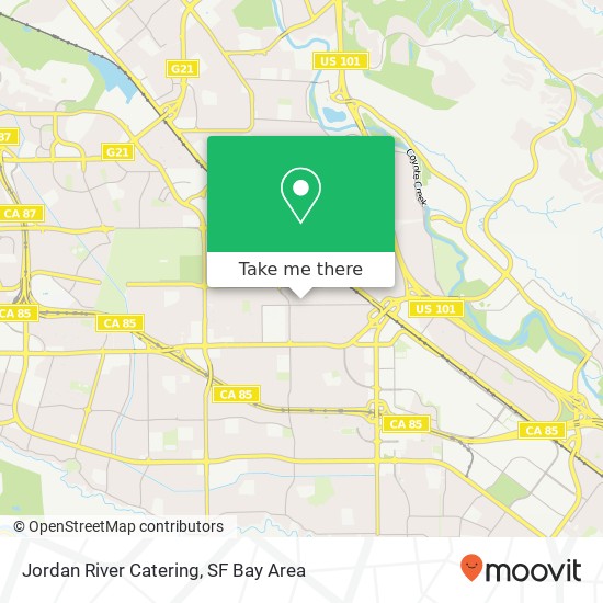 Jordan River Catering map
