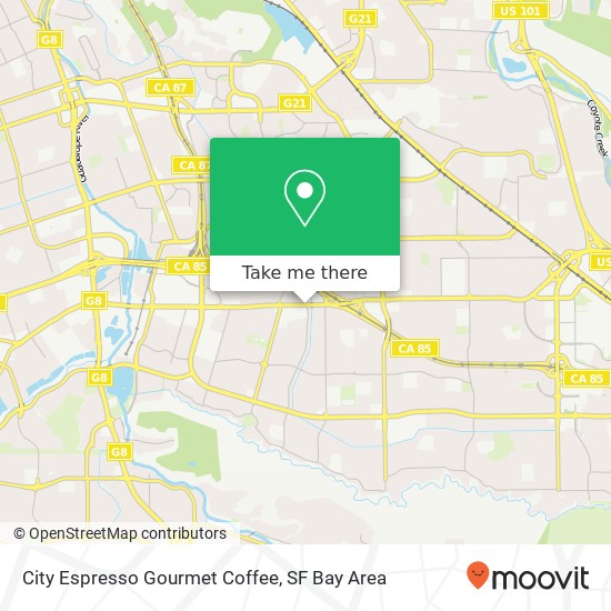 Mapa de City Espresso Gourmet Coffee