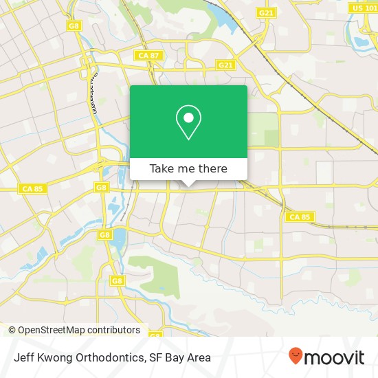 Jeff Kwong Orthodontics map