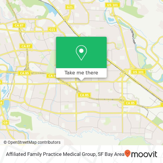 Mapa de Affiliated Family Practice Medical Group