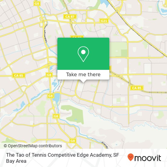 Mapa de The Tao of Tennis Competitive Edge Academy