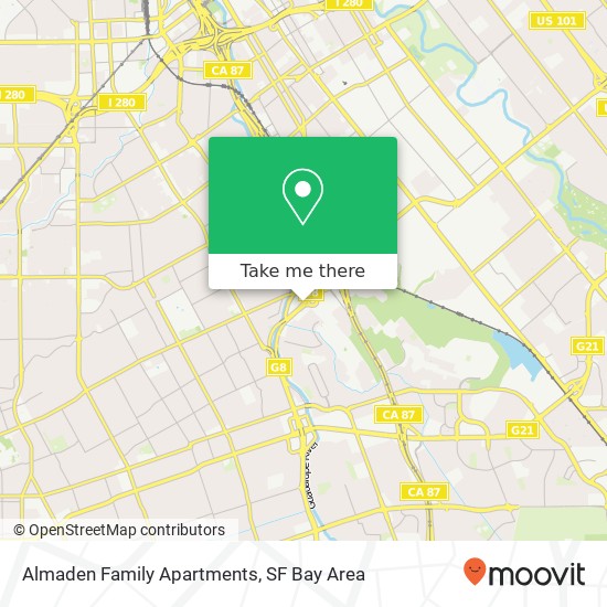 Almaden Family Apartments map