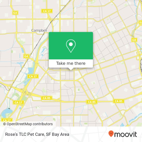 Rose's TLC Pet Care map