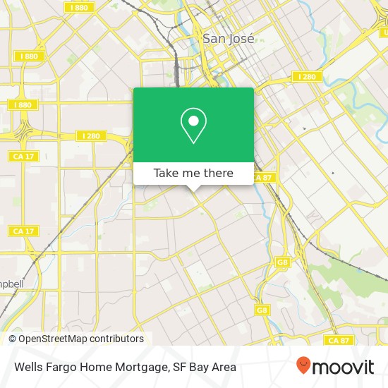 Mapa de Wells Fargo Home Mortgage