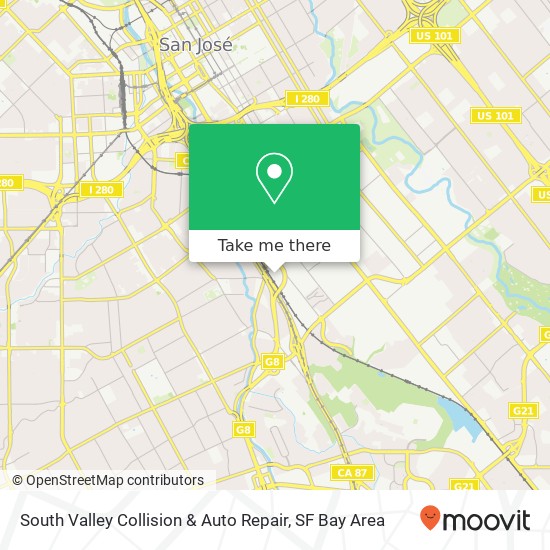 Mapa de South Valley Collision & Auto Repair