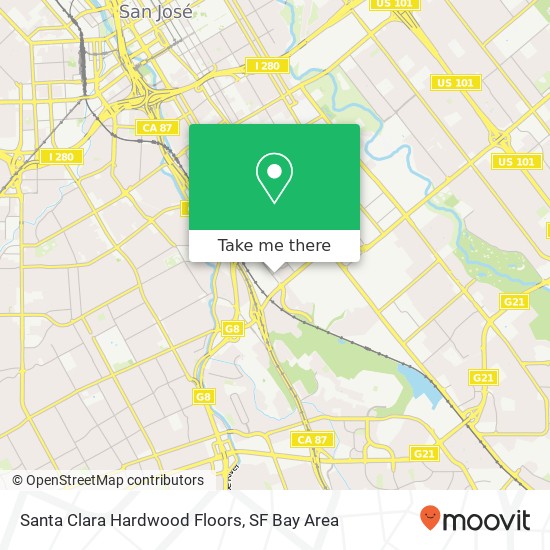 Mapa de Santa Clara Hardwood Floors