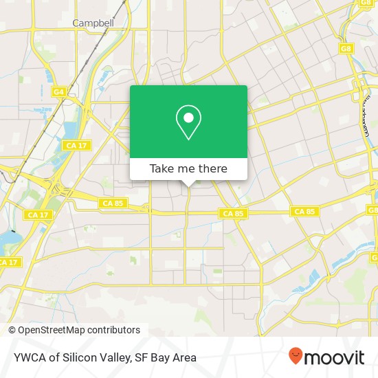 YWCA of Silicon Valley map