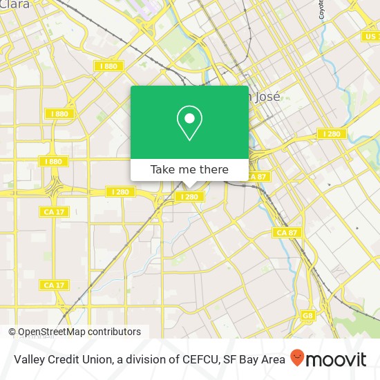 Valley Credit Union, a division of CEFCU map