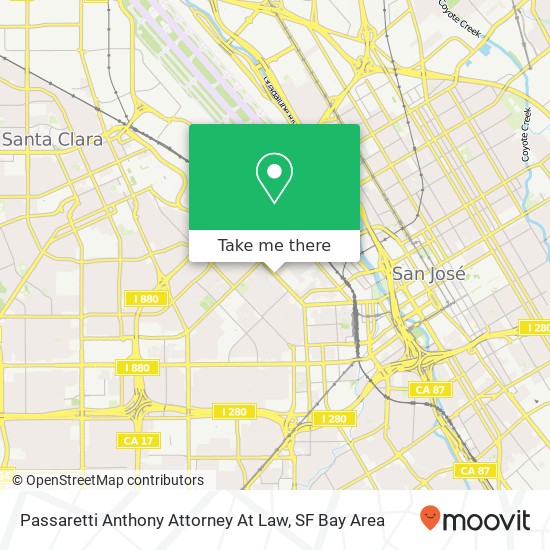 Passaretti Anthony Attorney At Law map