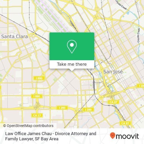Law Office James Chau - Divorce Attorney and Family Lawyer map