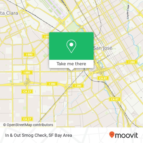 Mapa de In & Out Smog Check