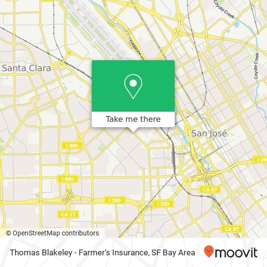 Mapa de Thomas Blakeley - Farmer's Insurance