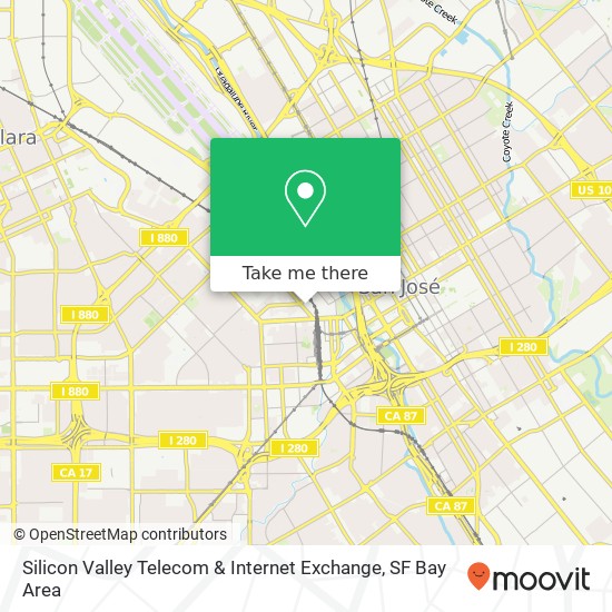 Silicon Valley Telecom & Internet Exchange map