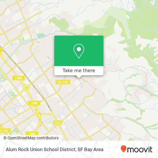 Alum Rock Union School District map