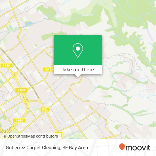 Gutierrez Carpet Cleaning map