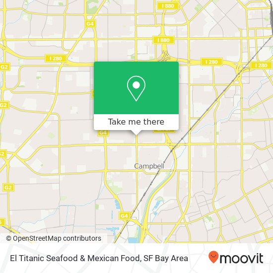 Mapa de El Titanic Seafood & Mexican Food