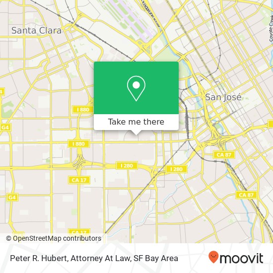 Mapa de Peter R. Hubert, Attorney At Law