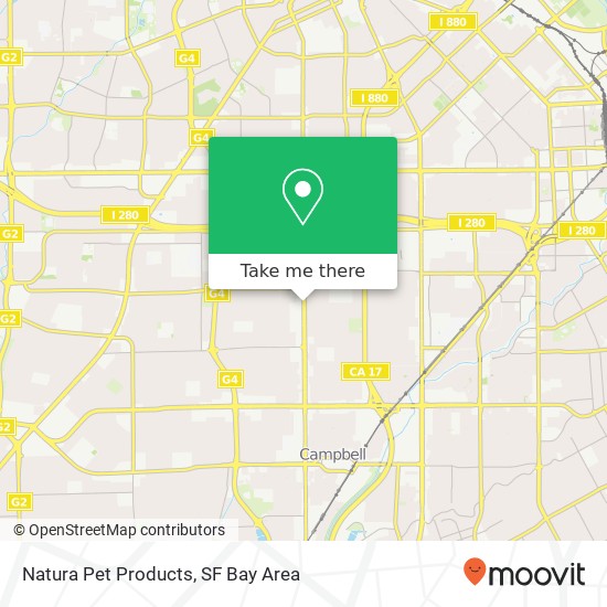 Mapa de Natura Pet Products