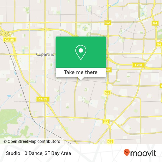 Studio 10 Dance map