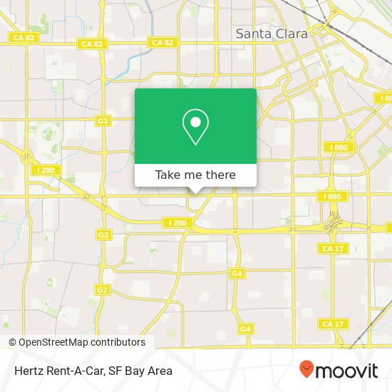 Mapa de Hertz Rent-A-Car