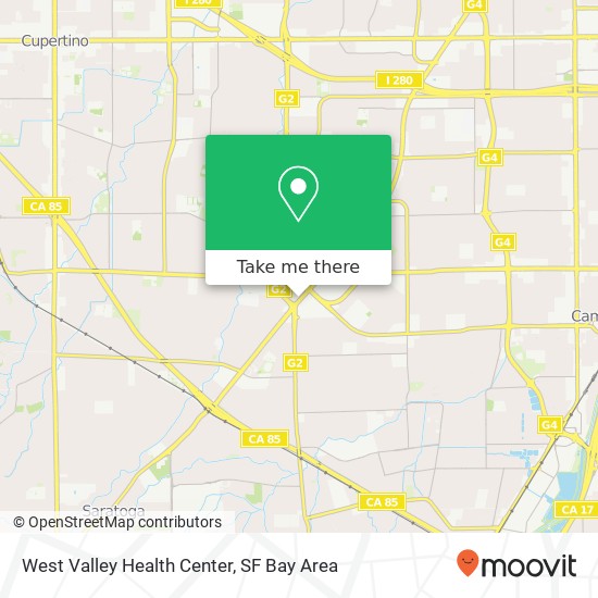 Mapa de West Valley Health Center