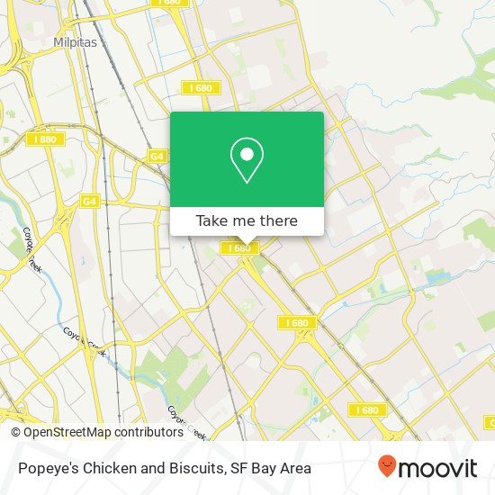 Popeye's Chicken and Biscuits map