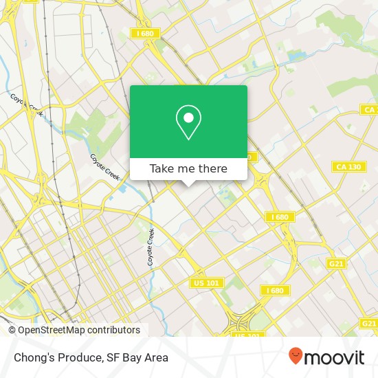 Chong's Produce map