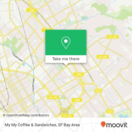 Mapa de My My Coffee & Sandwiches