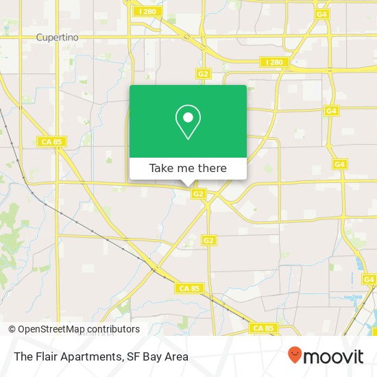 Mapa de The Flair Apartments