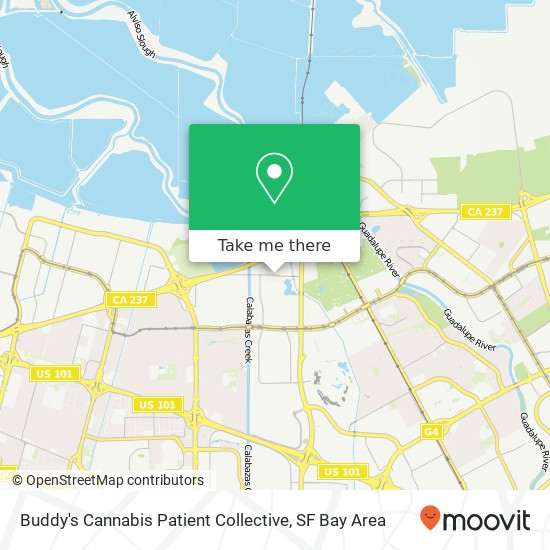 Mapa de Buddy's Cannabis Patient Collective