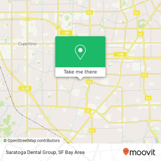 Mapa de Saratoga Dental Group