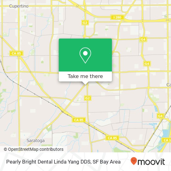 Mapa de Pearly Bright Dental Linda Yang DDS