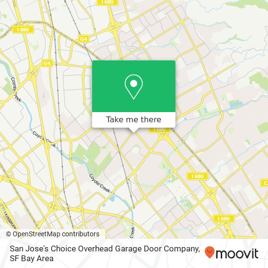 Mapa de San Jose's Choice Overhead Garage Door Company