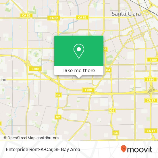 Mapa de Enterprise Rent-A-Car