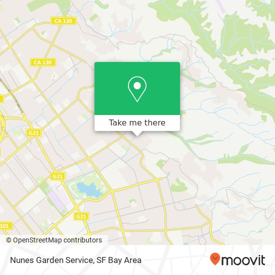 Nunes Garden Service map