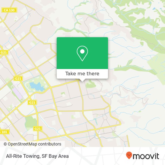 Mapa de All-Rite Towing