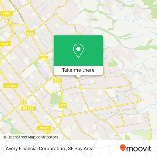 Avery Financial Corporation. map