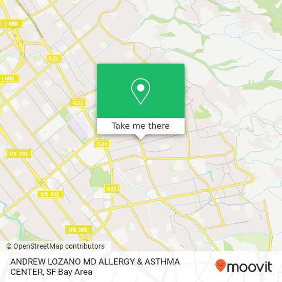 Mapa de ANDREW LOZANO MD ALLERGY & ASTHMA CENTER
