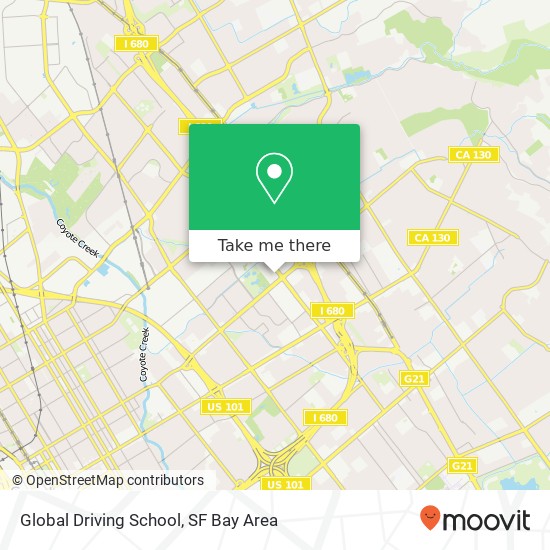 Mapa de Global Driving School