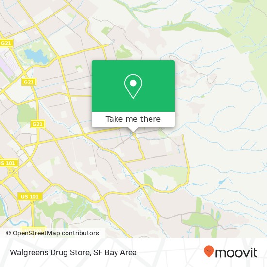 Mapa de Walgreens Drug Store