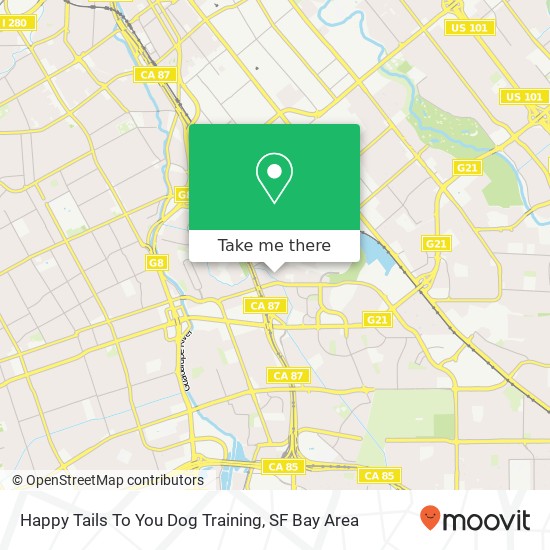 Mapa de Happy Tails To You Dog Training